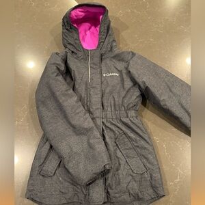 Girls Columbia winter coat, size Small (7-8)